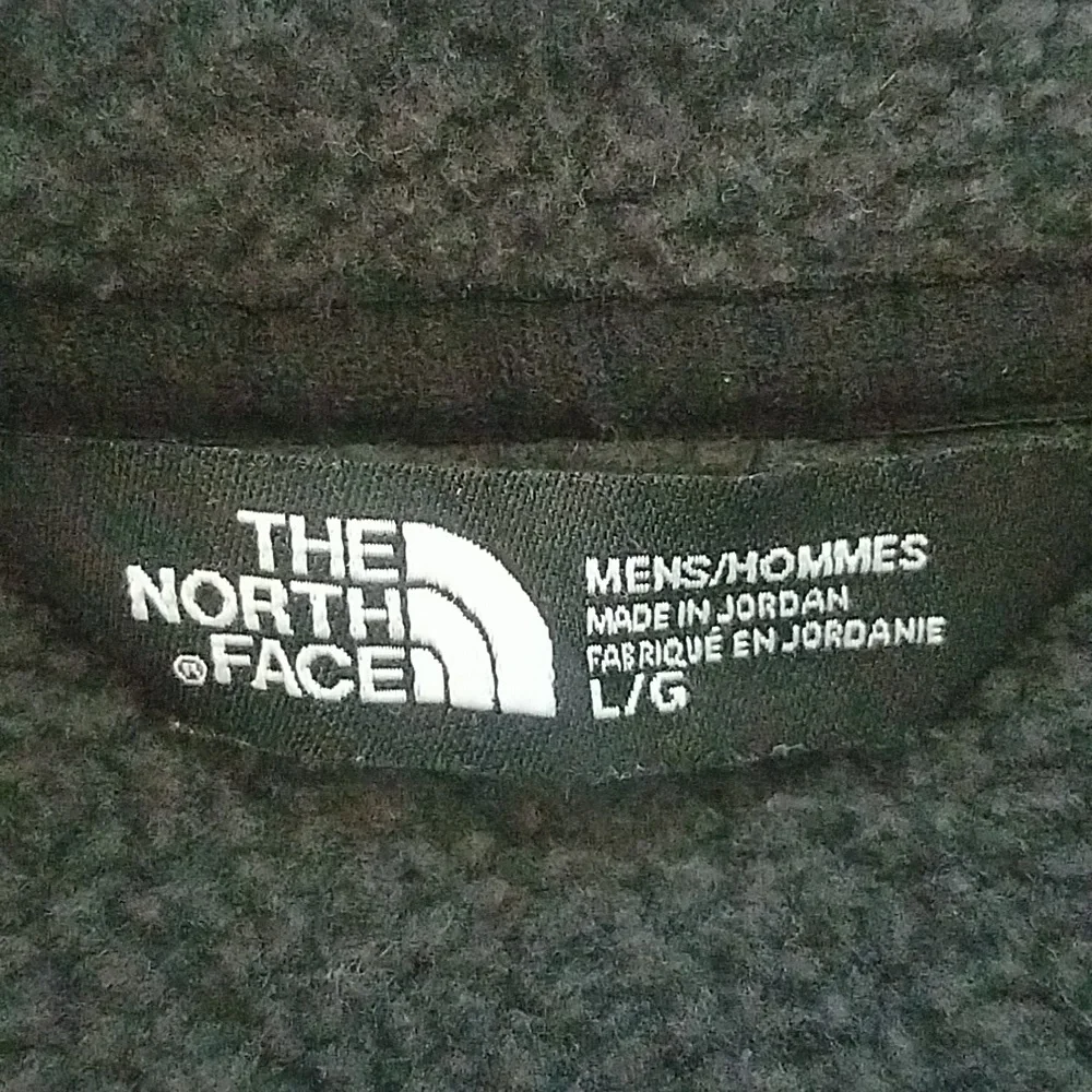 The North Face Jacket Gordon Lyon Gray Full Zip Jacket Fleece Size Large
